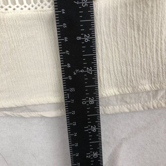 Wrangler Women's Medium Ivory Boho Tassel Sleeve Off The Shoulder Shift Dress - Picture 7 of 10